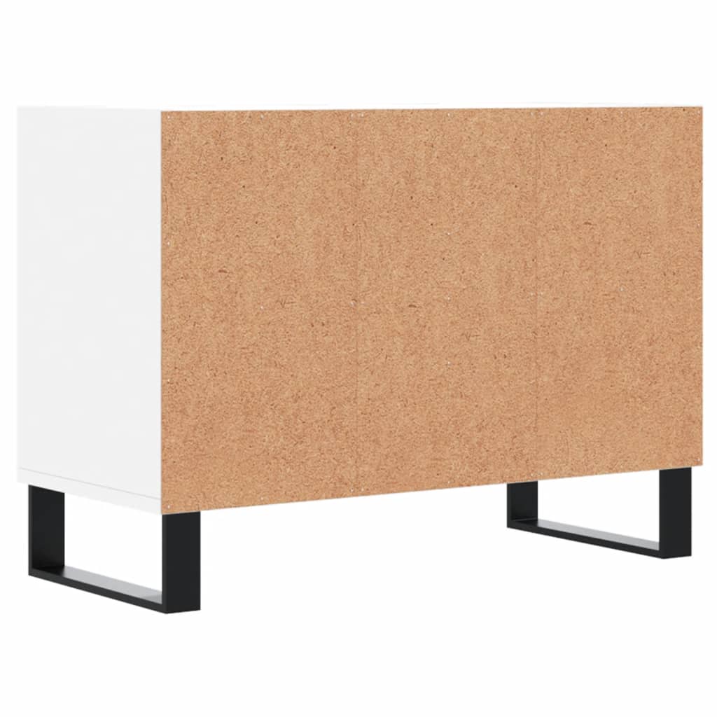 Tv-Meubel 69,5X30X50 Cm Bewerkt Hout Wit