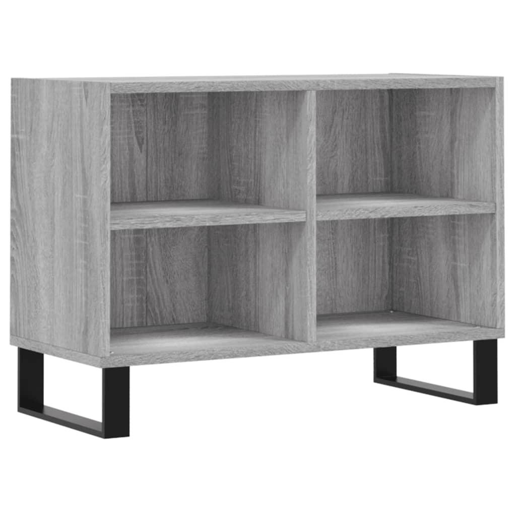 Tv-Meubel 69,5X30X50 Cm Bewerkt Hout Eikenkleurig Grijs sonoma