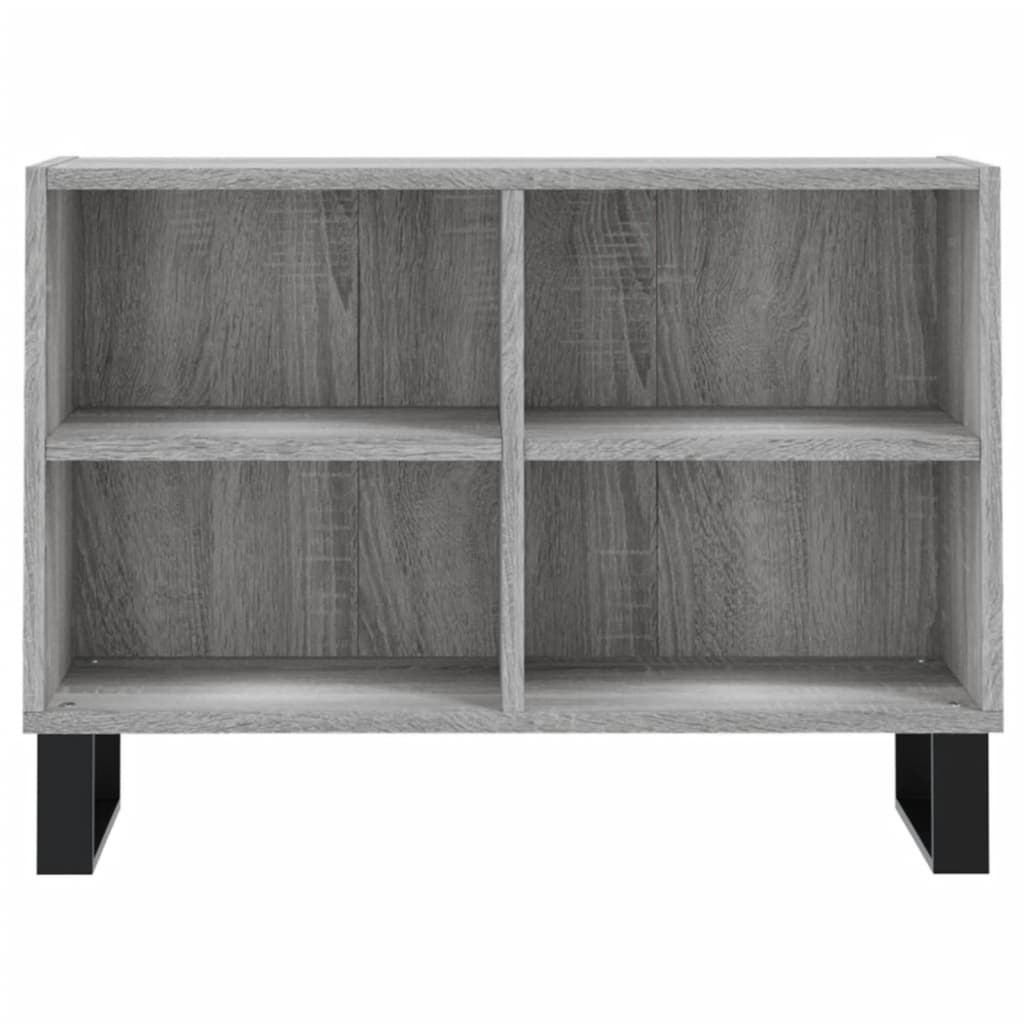 Tv-Meubel 69,5X30X50 Cm Bewerkt Hout Eikenkleurig Grijs sonoma