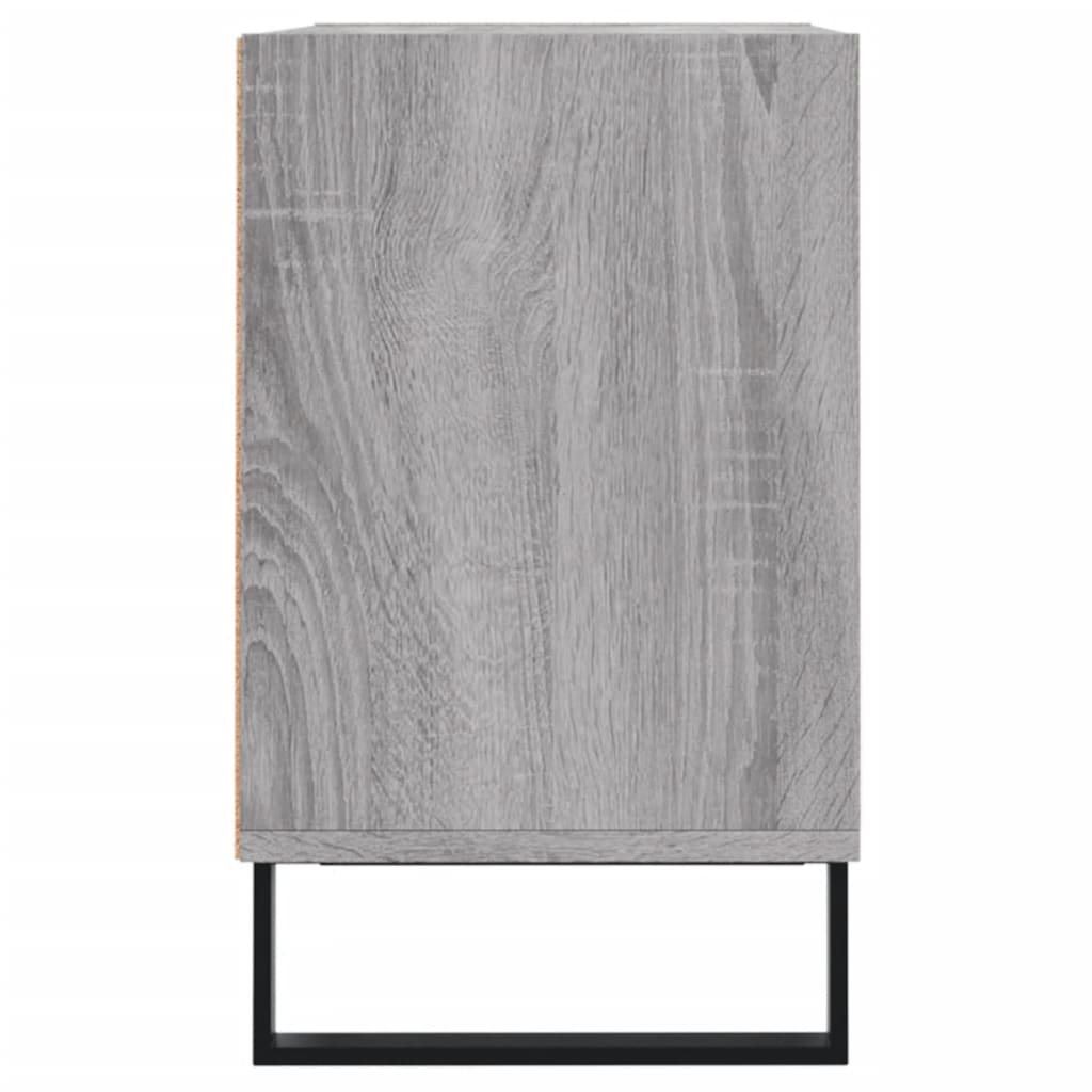 Tv-Meubel 69,5X30X50 Cm Bewerkt Hout Eikenkleurig Grijs sonoma