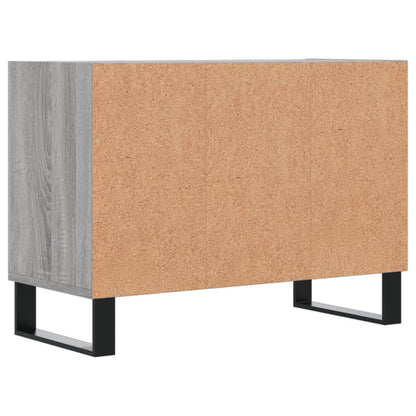 Tv-Meubel 69,5X30X50 Cm Bewerkt Hout Eikenkleurig Grijs sonoma