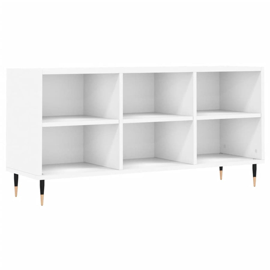 Tv-Meubel 103,5X30X50 Cm Bewerkt Hout Wit