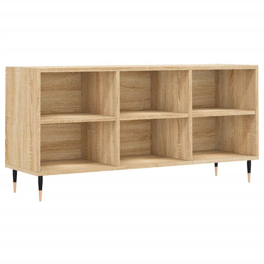 Tv-Meubel 103,5X30X50 Cm Bewerkt Hout Kleurig Sonoma eiken