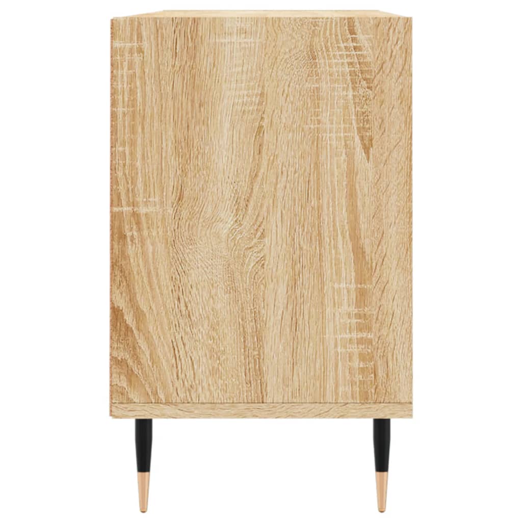 Tv-Meubel 103,5X30X50 Cm Bewerkt Hout Kleurig Sonoma eiken