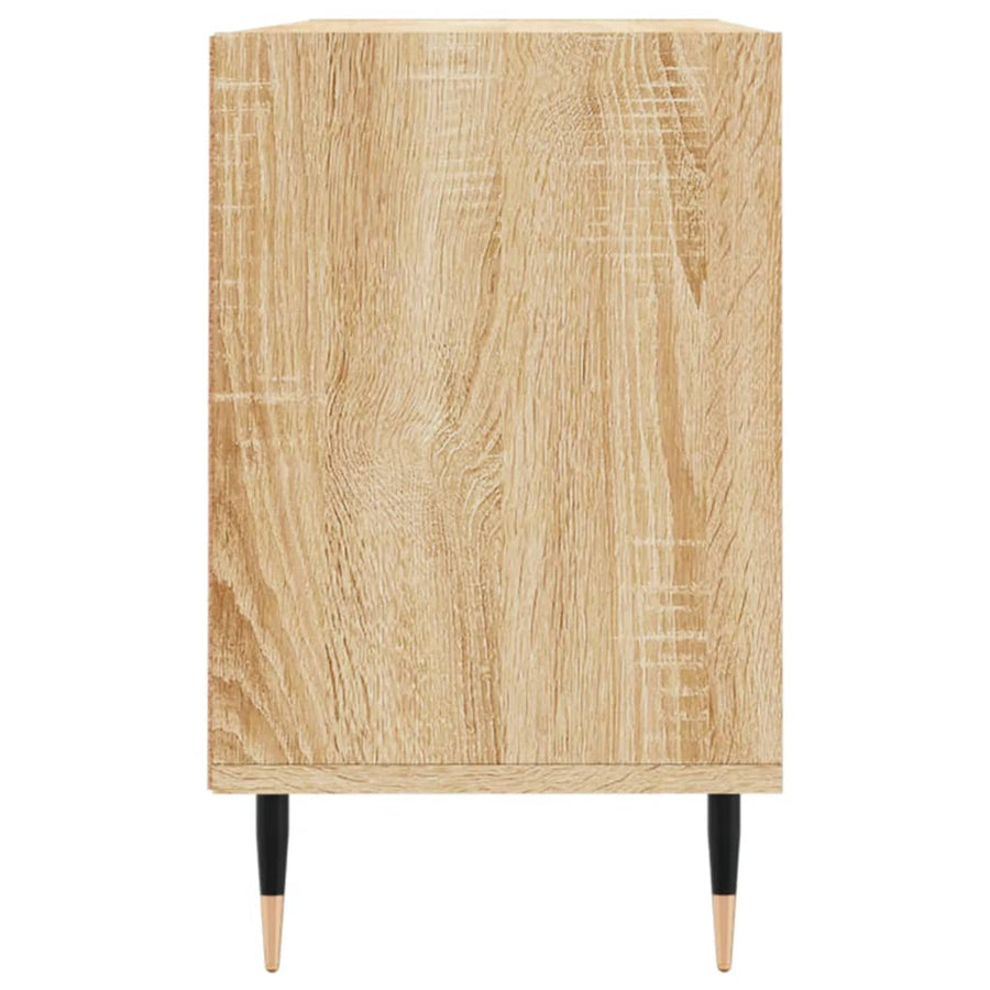 Tv-Meubel 103,5X30X50 Cm Bewerkt Hout Kleurig Sonoma eiken
