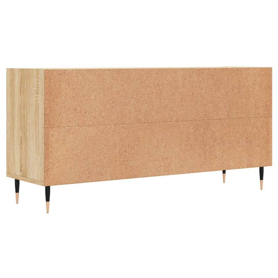 Tv-Meubel 103,5X30X50 Cm Bewerkt Hout Kleurig Sonoma eiken