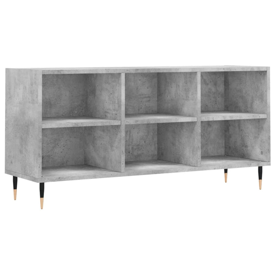 Tv-Meubel 03,5X30X50 Cm Bewerkt Hout Betongrijs
