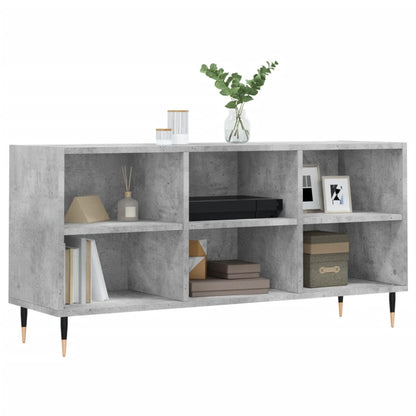 Tv-Meubel 03,5X30X50 Cm Bewerkt Hout Betongrijs