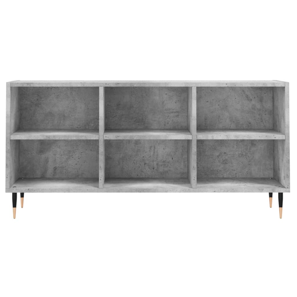 Tv-Meubel 03,5X30X50 Cm Bewerkt Hout Betongrijs