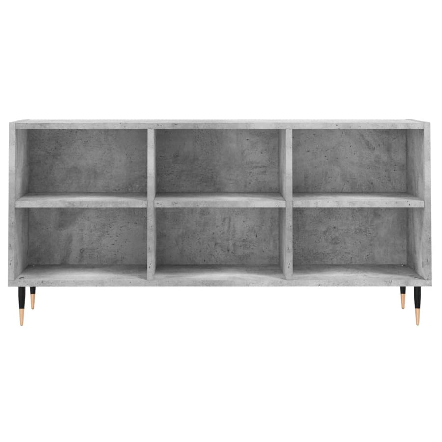 Tv-Meubel 03,5X30X50 Cm Bewerkt Hout Betongrijs