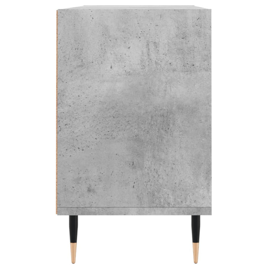 Tv-Meubel 03,5X30X50 Cm Bewerkt Hout Betongrijs