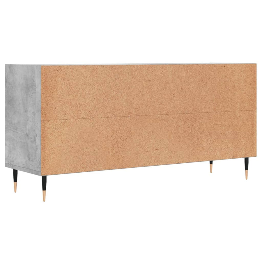 Tv-Meubel 03,5X30X50 Cm Bewerkt Hout Betongrijs