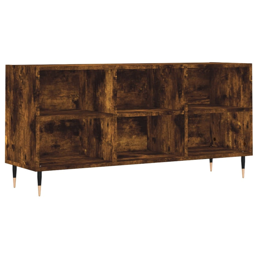 Tv-Meubel 103,5X30X50 Cm Bewerkt Hout Kleurig Gerookt eiken