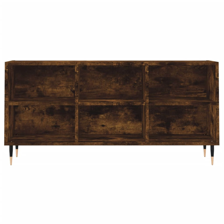 Tv-Meubel 103,5X30X50 Cm Bewerkt Hout Kleurig Gerookt eiken