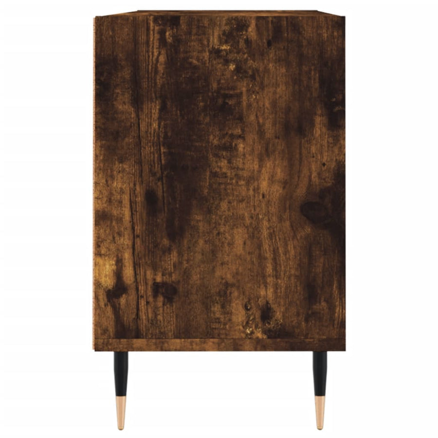 Tv-Meubel 103,5X30X50 Cm Bewerkt Hout Kleurig Gerookt eiken