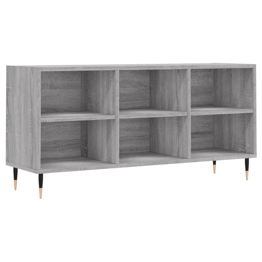Tv-Meubel 103,5X30X50 Cm Bewerkt Hout Eikenkleurig Grijs sonoma