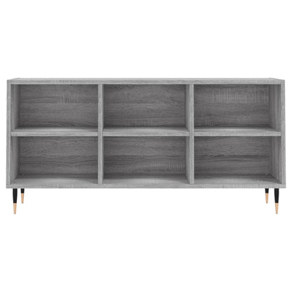 Tv-Meubel 103,5X30X50 Cm Bewerkt Hout Eikenkleurig Grijs sonoma