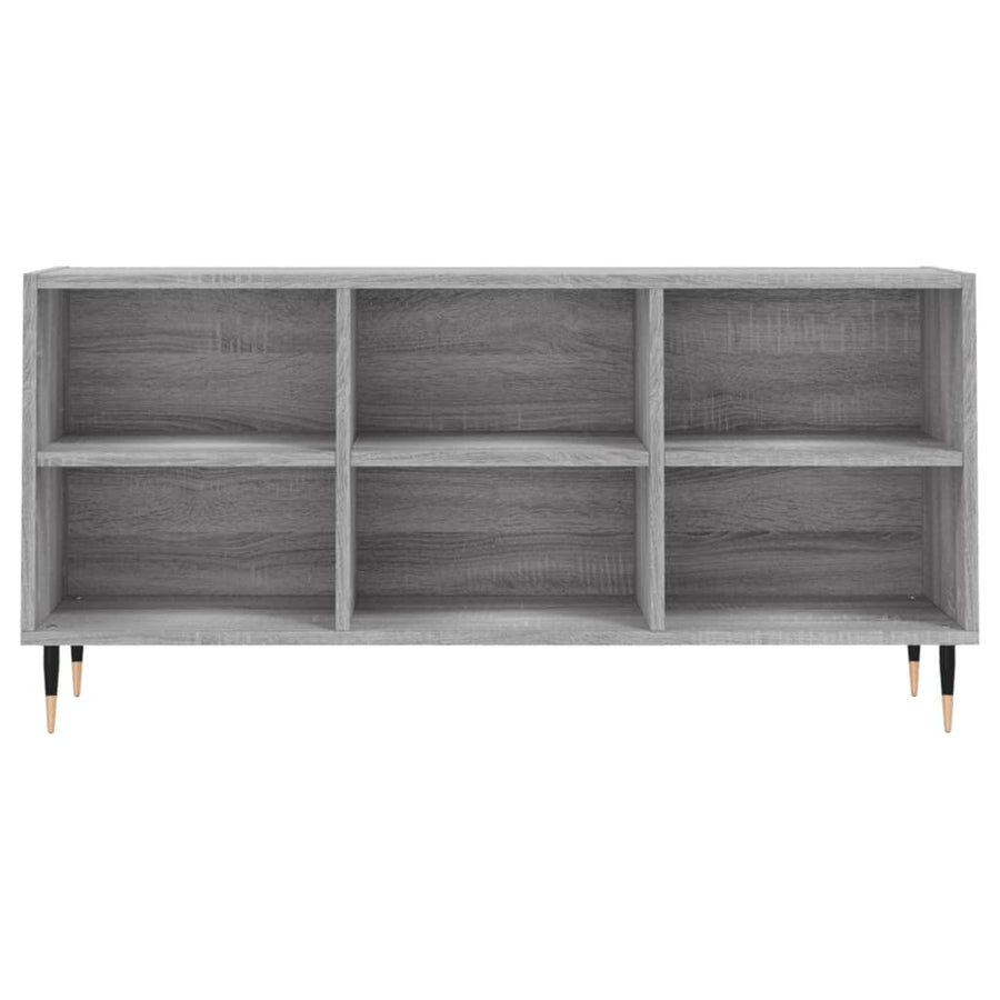 Tv-Meubel 103,5X30X50 Cm Bewerkt Hout Eikenkleurig Grijs sonoma