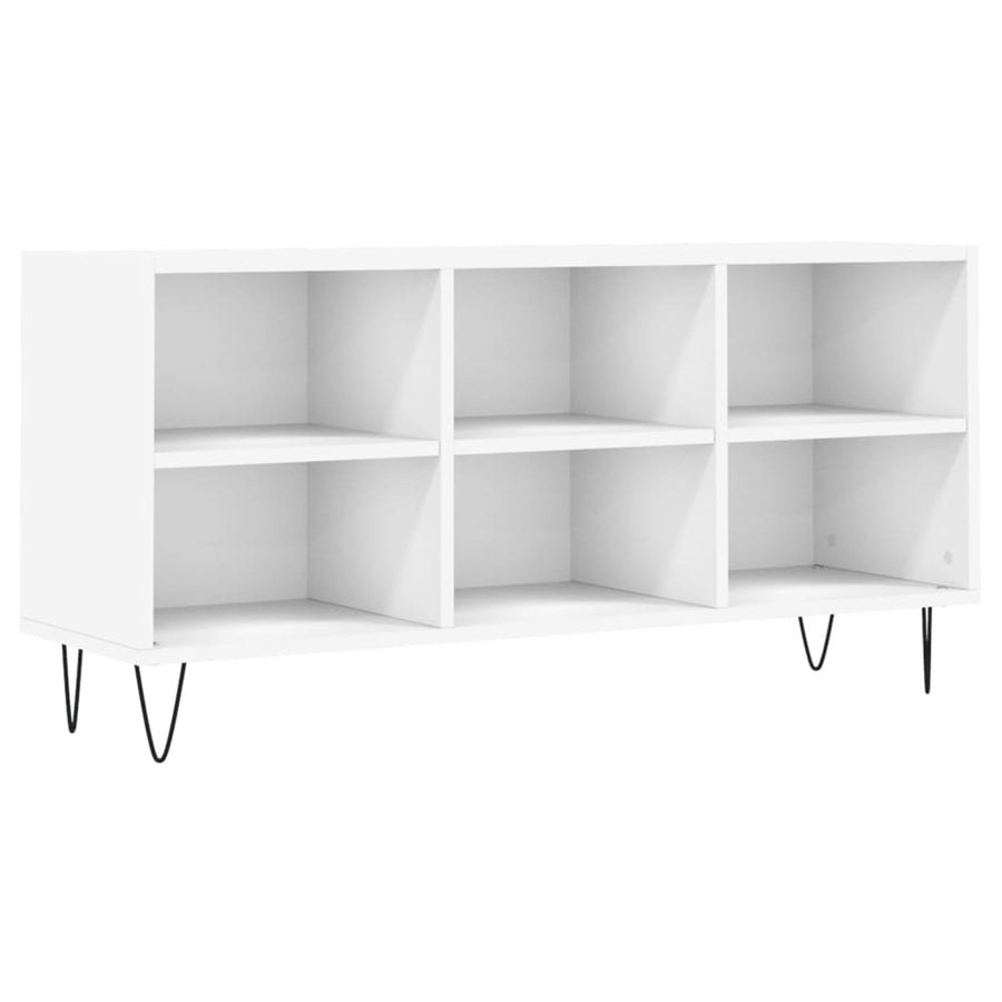 Tv-Meubel 103,5X30X50 Cm Bewerkt Hout Wit