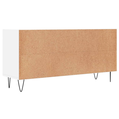 Tv-Meubel 103,5X30X50 Cm Bewerkt Hout Wit