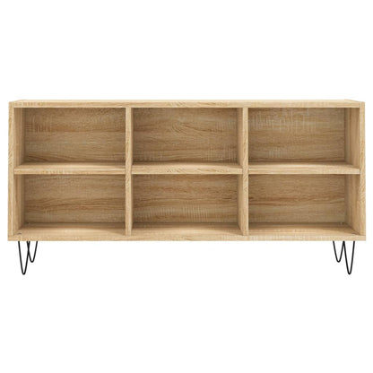 Tv-meubel 103,5x30x50 cm bewerkt hout sonoma eikenkleurig