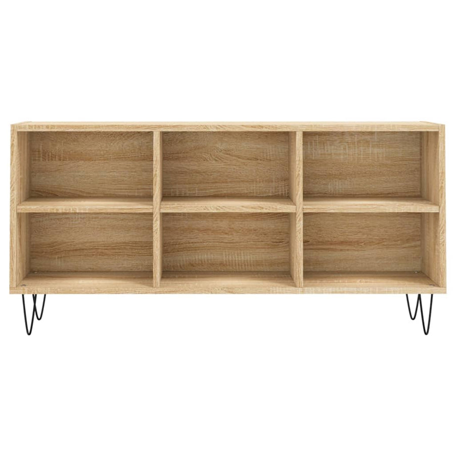 Tv-meubel 103,5x30x50 cm bewerkt hout sonoma eikenkleurig