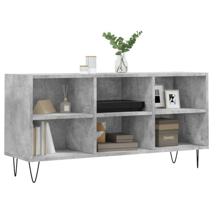 Tv-Meubel 03,5X30X50 Cm Bewerkt Hout Betongrijs
