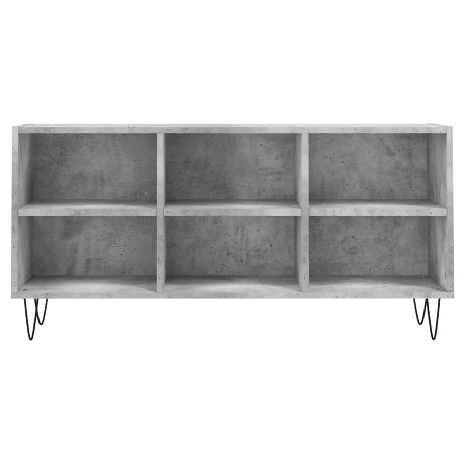 Tv-Meubel 03,5X30X50 Cm Bewerkt Hout Betongrijs