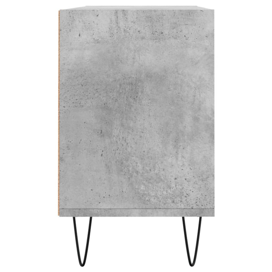 Tv-Meubel 03,5X30X50 Cm Bewerkt Hout Betongrijs
