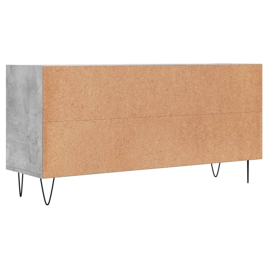 Tv-Meubel 03,5X30X50 Cm Bewerkt Hout Betongrijs