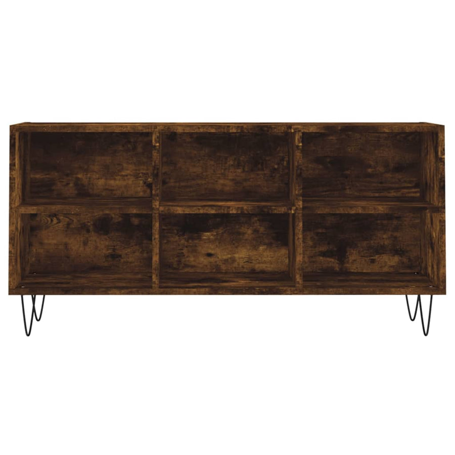 Tv-Meubel 103,5X30X50 Cm Bewerkt Hout Kleurig Gerookt eiken