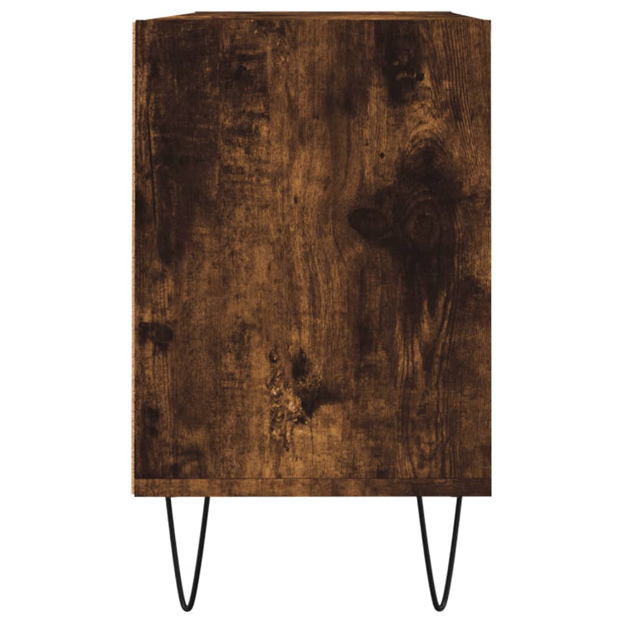 Tv-Meubel 103,5X30X50 Cm Bewerkt Hout Kleurig Gerookt eiken