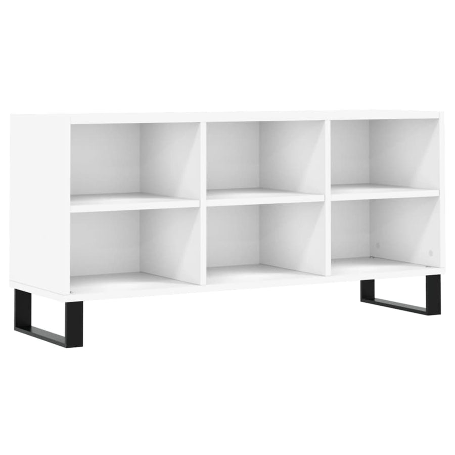 Tv-meubel 103,5x30x50 cm bewerkt hout wit