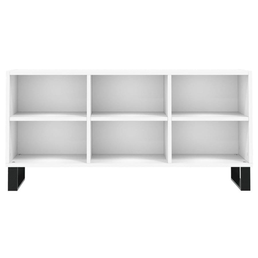 Tv-meubel 103,5x30x50 cm bewerkt hout wit
