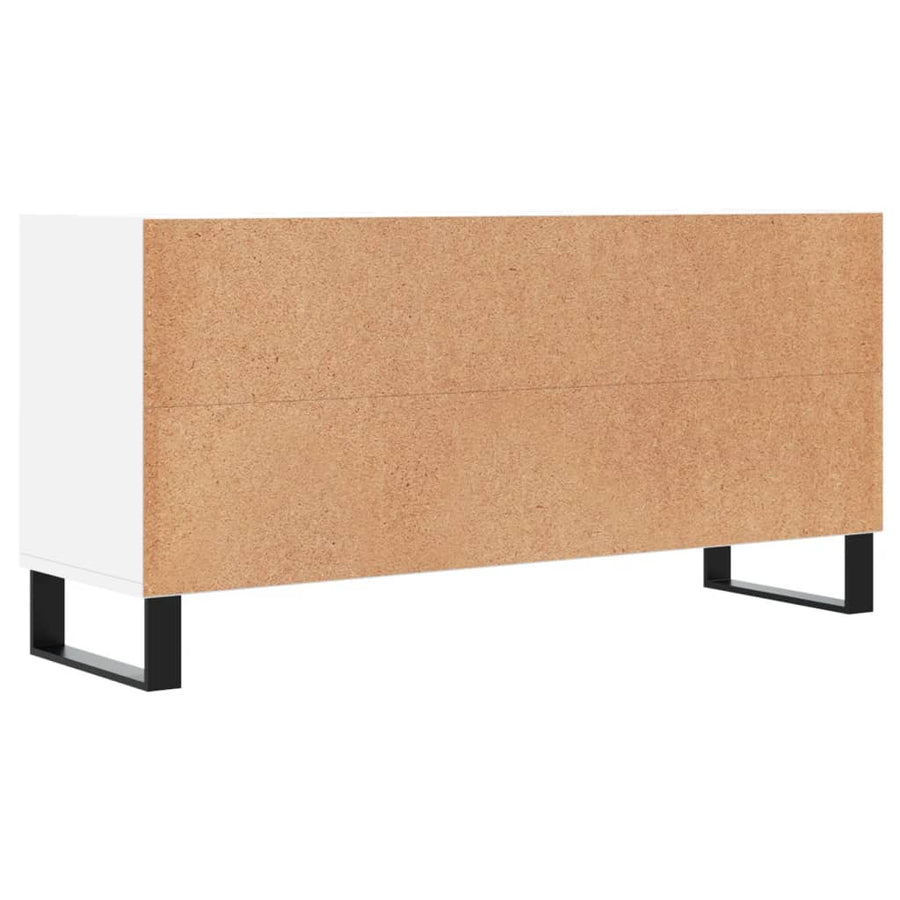 Tv-meubel 103,5x30x50 cm bewerkt hout wit