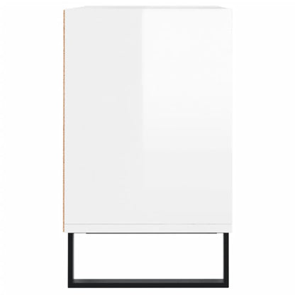 Tv-Meubel 03,5X30X50 Cm Bewerkt Hout Hoogglans wit