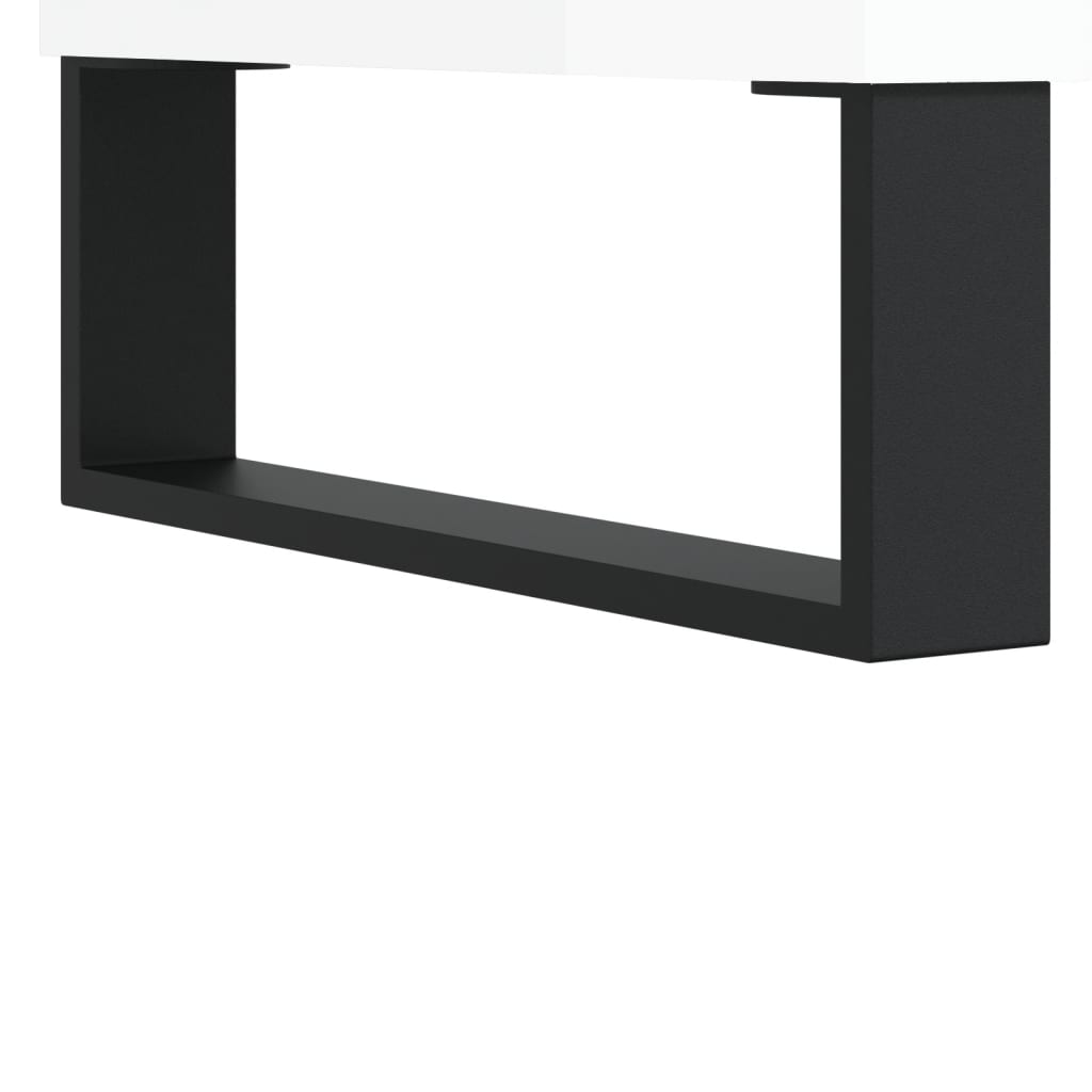 Tv-Meubel 03,5X30X50 Cm Bewerkt Hout Hoogglans wit