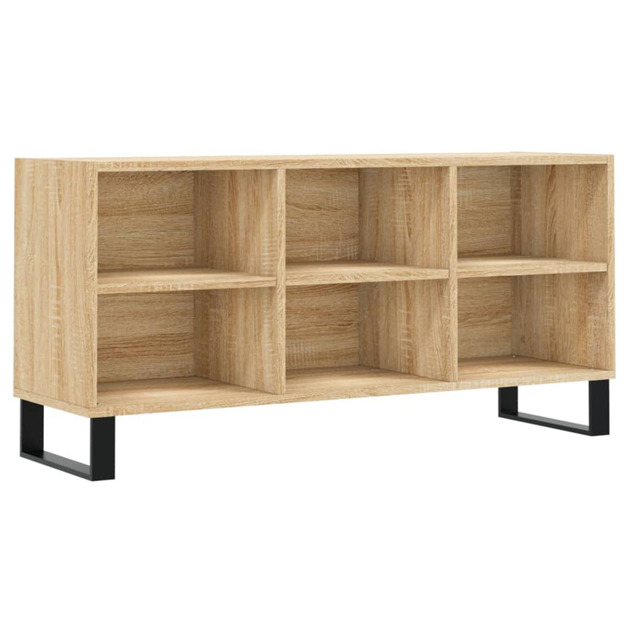 Tv-Meubel 03,5X30X50 Cm Bewerkt Hout Kleurig Sonoma eiken