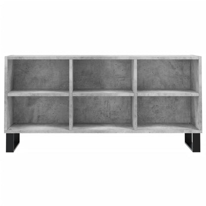 Tv-Meubel 03,5X30X50 Cm Bewerkt Hout Betongrijs