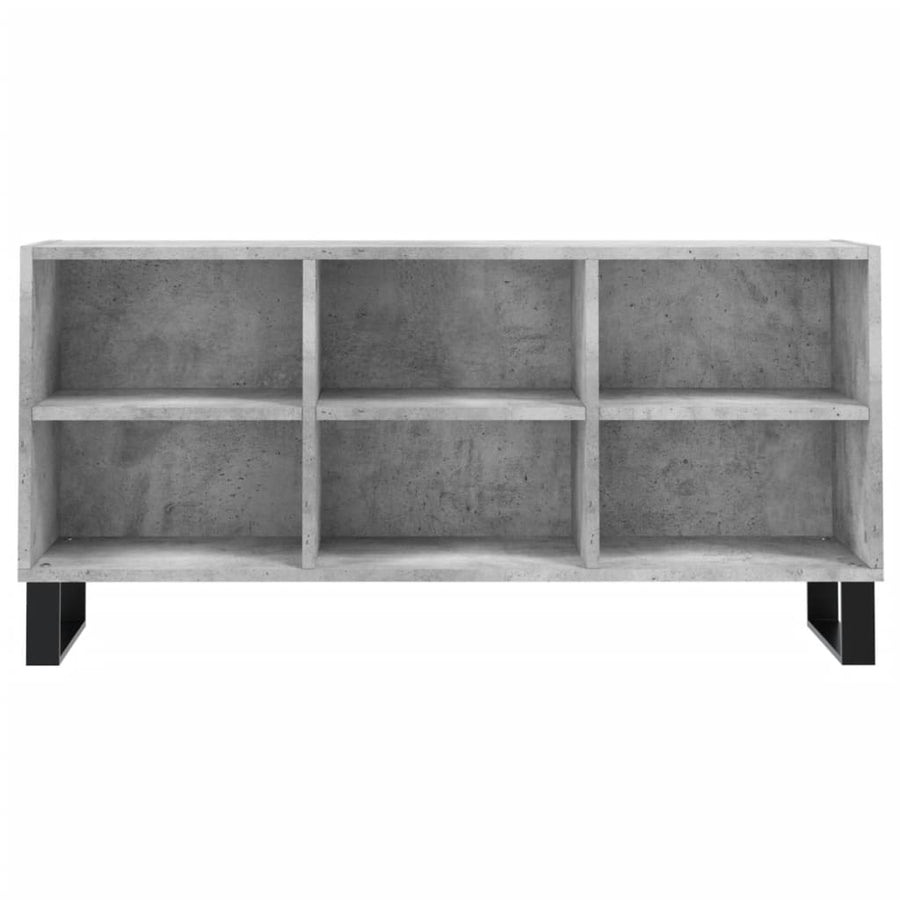 Tv-Meubel 03,5X30X50 Cm Bewerkt Hout Betongrijs