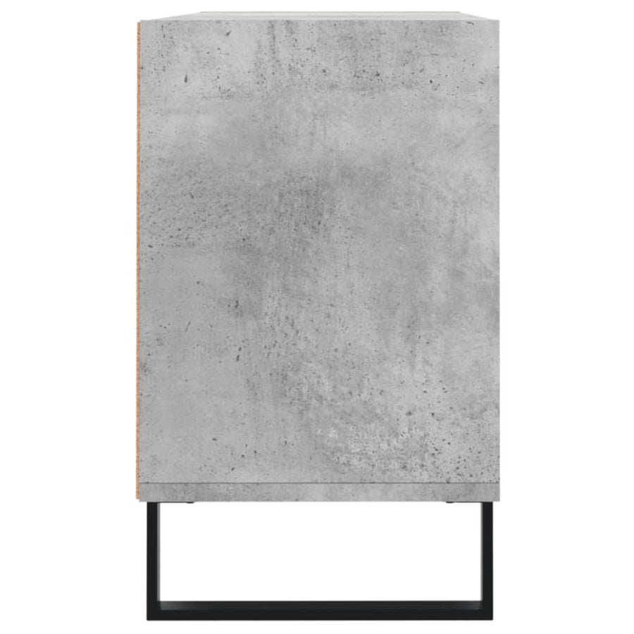 Tv-Meubel 03,5X30X50 Cm Bewerkt Hout Betongrijs