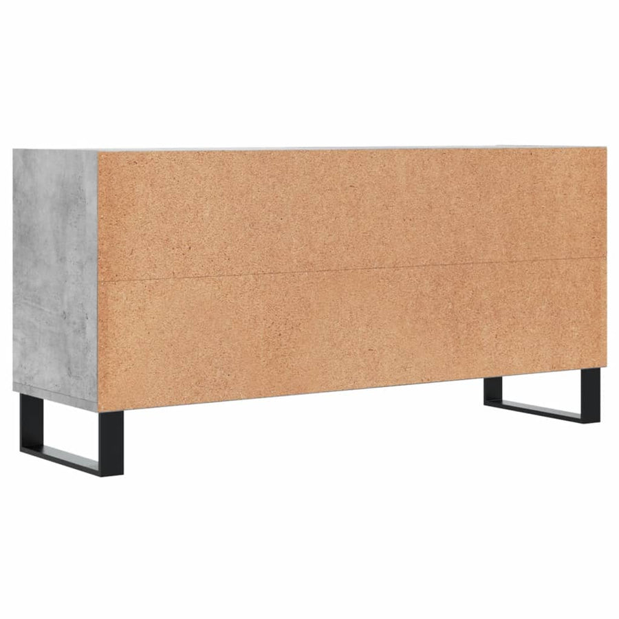 Tv-Meubel 03,5X30X50 Cm Bewerkt Hout Betongrijs