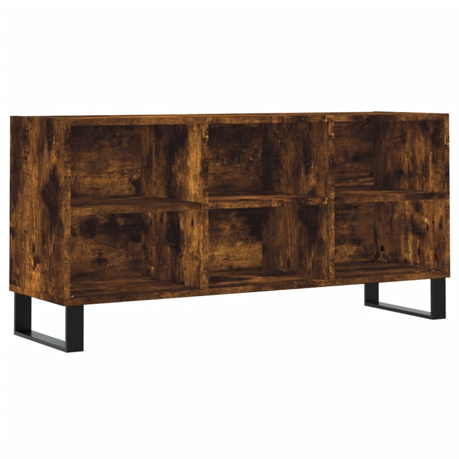 Tv-Meubel 03,5X30X50 Cm Bewerkt Hout Kleurig Gerookt eiken