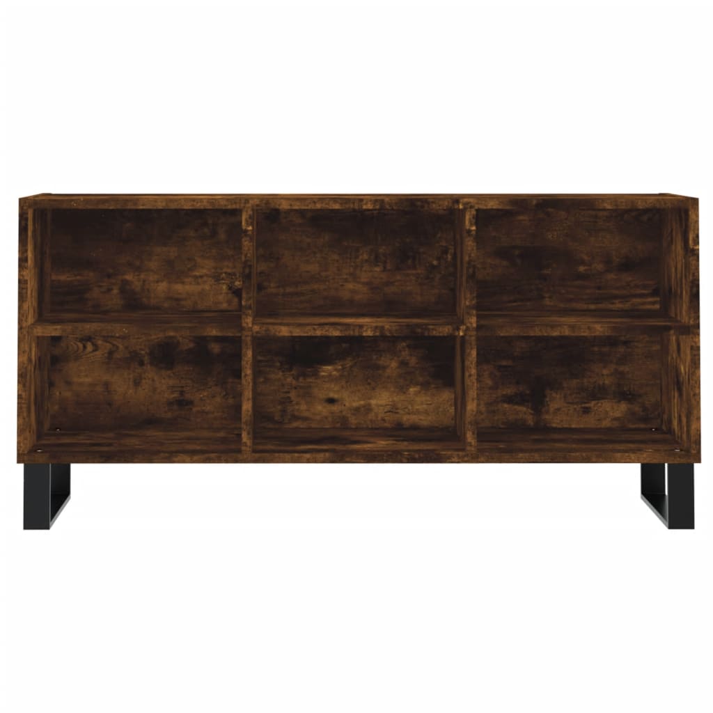 Tv-Meubel 03,5X30X50 Cm Bewerkt Hout Kleurig Gerookt eiken