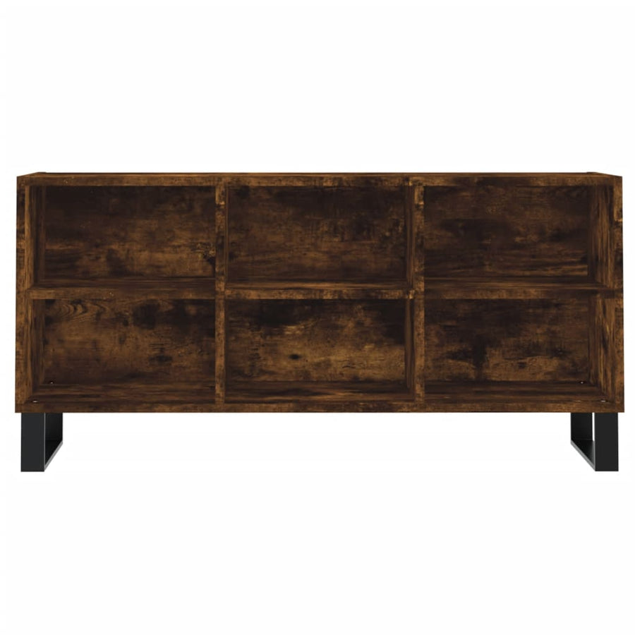 Tv-Meubel 03,5X30X50 Cm Bewerkt Hout Kleurig Gerookt eiken