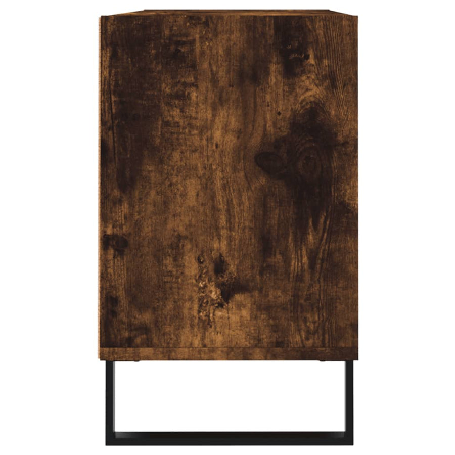 Tv-Meubel 03,5X30X50 Cm Bewerkt Hout Kleurig Gerookt eiken