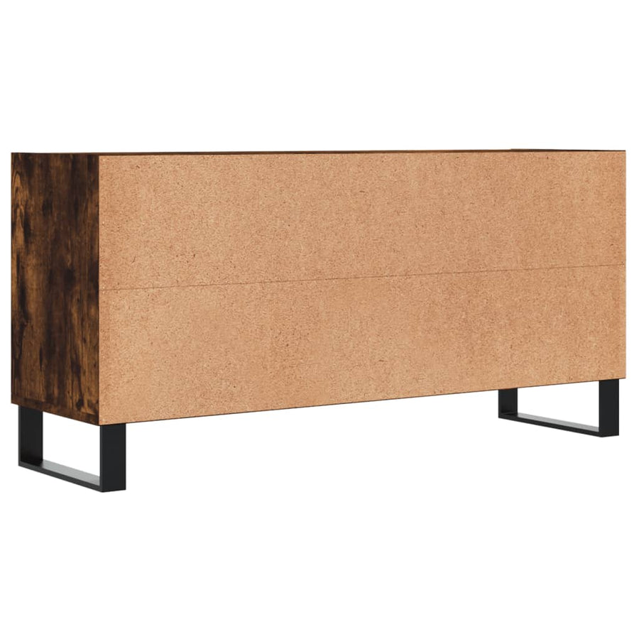 Tv-Meubel 03,5X30X50 Cm Bewerkt Hout Kleurig Gerookt eiken