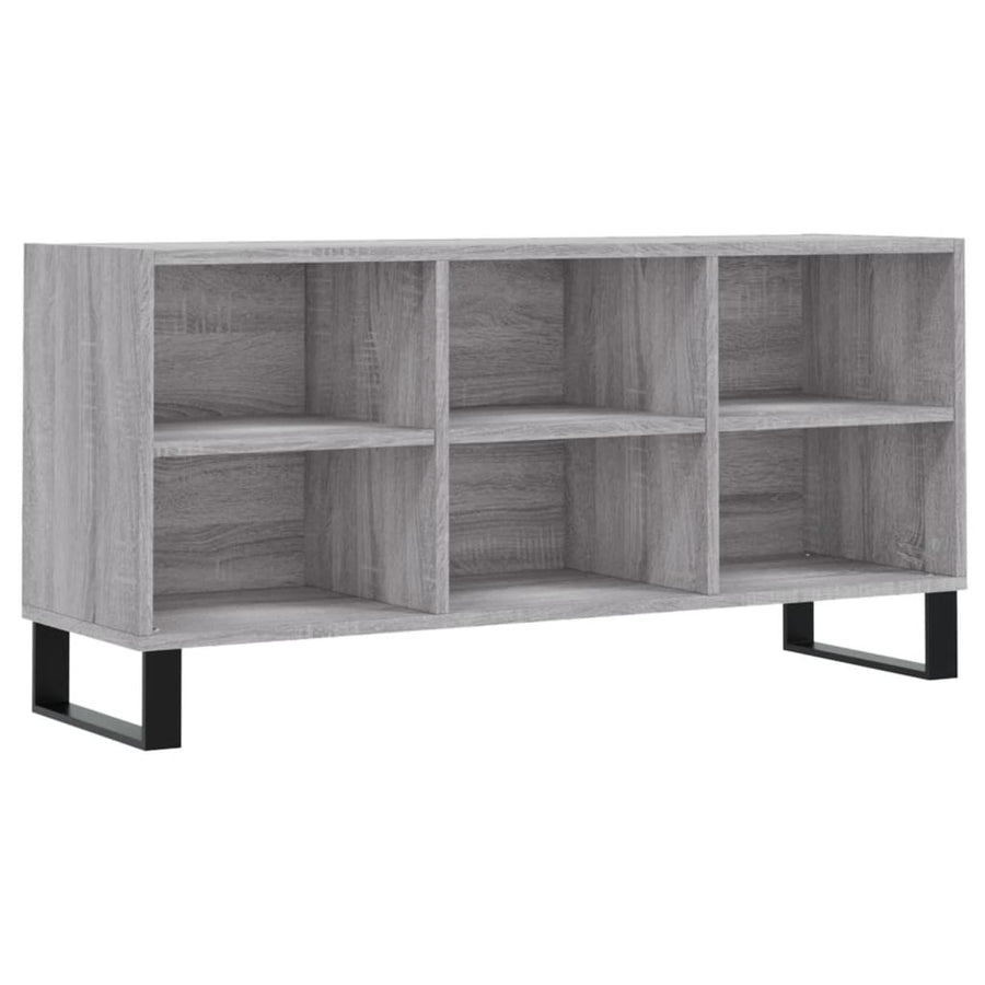 Tv-Meubel 03,5X30X50 Cm Bewerkt Hout Eikenkleurig Grijs sonoma