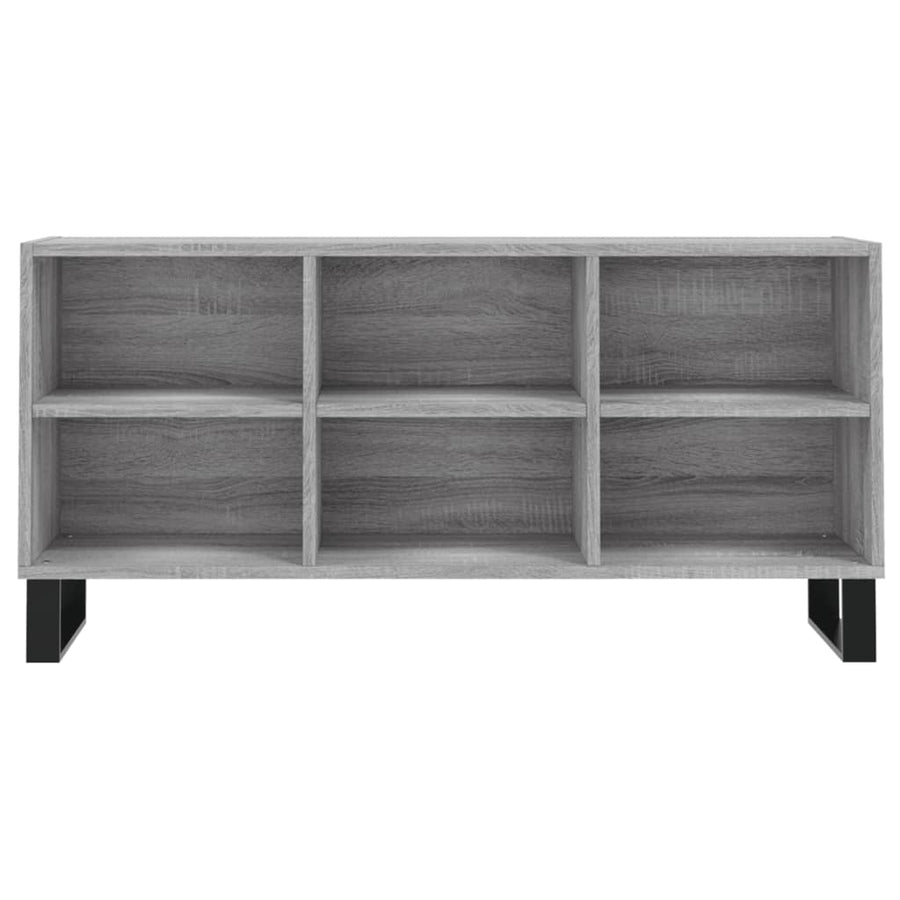 Tv-Meubel 03,5X30X50 Cm Bewerkt Hout Eikenkleurig Grijs sonoma