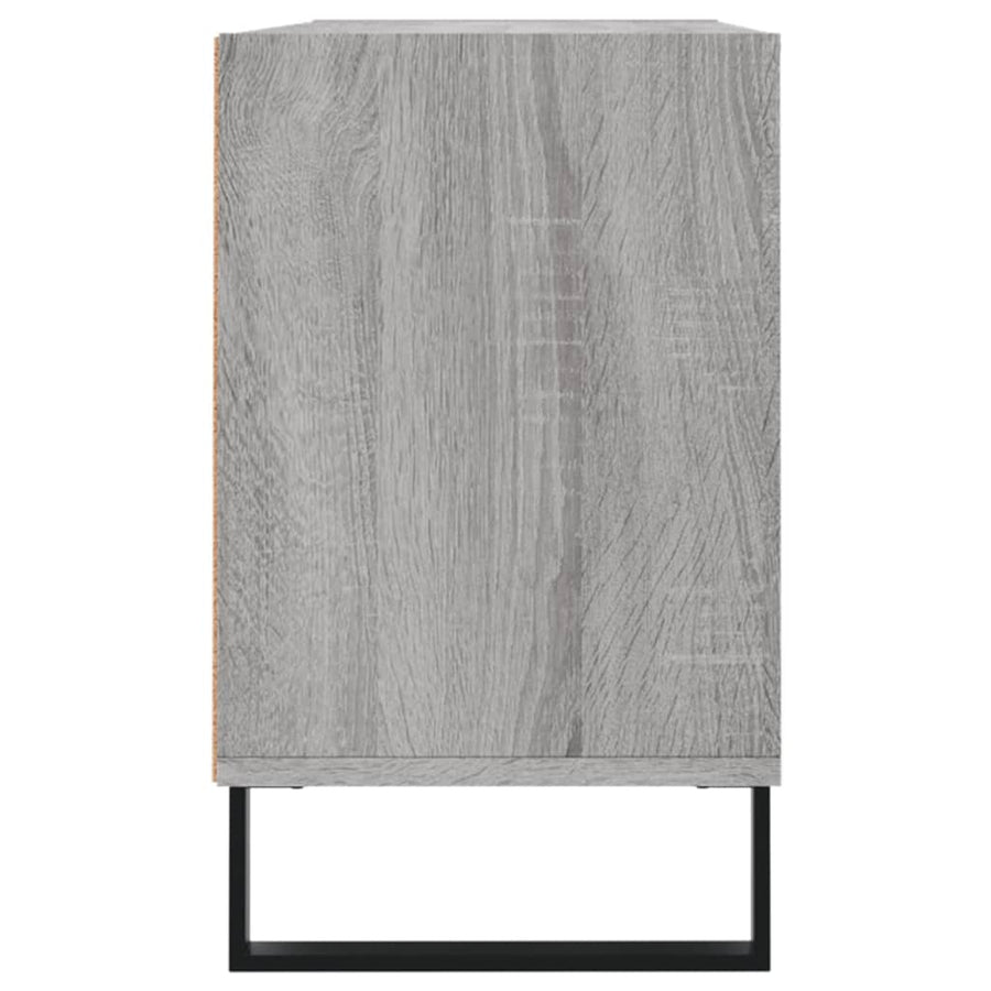 Tv-Meubel 03,5X30X50 Cm Bewerkt Hout Eikenkleurig Grijs sonoma